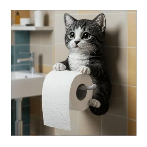 SXDHOCDZ Toilettenpapierhalter in Tierform, Harzkonstruktion, geeignet für Küchen, Schlafzimmer und Badezimmer(H,22 * 16 * 12cm) von SXDHOCDZ