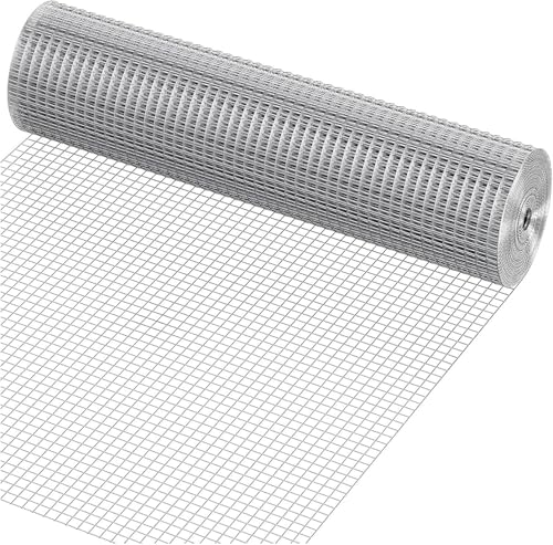 SXEVZOO 1 Rolle 304 Edelstahl-Drahtgeflecht, Maschendrahtzaun - 15mm Lochweite, Baumschutzzaun Für Garten, Geflügelzucht, Baumhof, Ranche(1x6m) von SXEVZOO