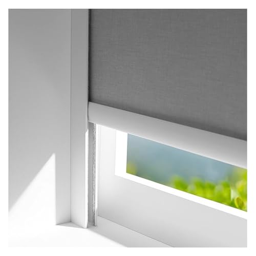 SXEVZOO 2er-Pack Lichtschutzstreifen Aus Aluminiumlegierung U-förmig Verdunkelungsrollo-Seitenschienen, Lichtspaltblocker Für Schlafzimmer Jalousien Und Rollos(White 2pcs,95cm/37.4in) von SXEVZOO