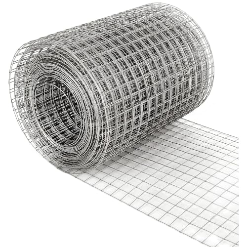 SXEVZOO 9x9mm Nagetier Drahtgeflecht, Drahtgitter Feinmaschig, Gartenzaunnetz - Breite 0,5/0,6/0,7/0,8m, Wühlmausgitter, Metallgitter Als Volierendraht(0.6x30m) von SXEVZOO