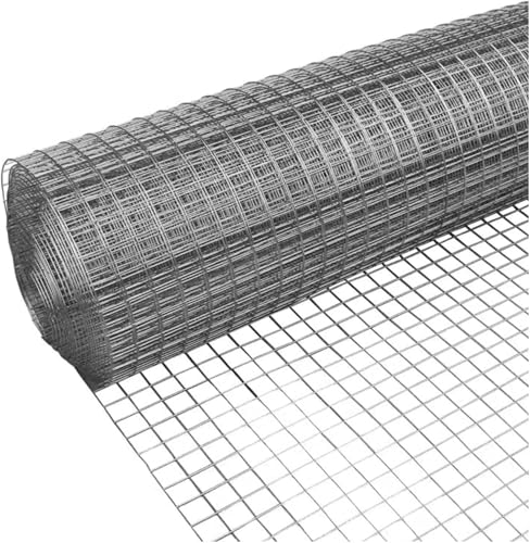 SXEVZOO Drahtgitter Feinmaschig, Kaninchendraht - Maschenweite 15x15mm, Wiederverwendbar Gartennetz Zaun Blatt Für DIY Handwerk, Multifunktionales Metallgeflecht(1x23m) von SXEVZOO