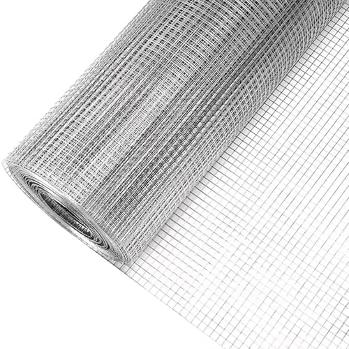 SXEVZOO Drahtgitter Feinmaschig Verzinkt – Loch 25x25mm Maschendraht Langlebiges Geflügelzaunmatte Multifunktionales Gartennetz(25mm/1.2mm,1x20m) von SXEVZOO