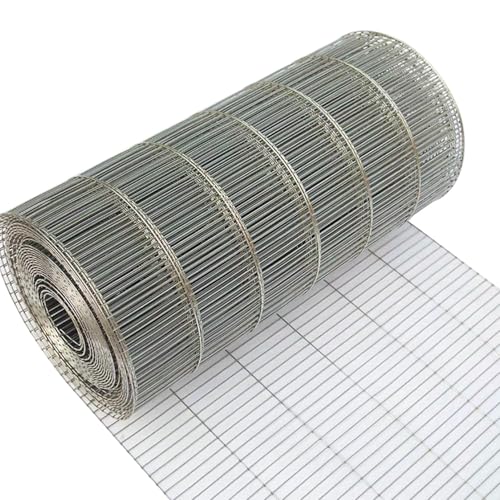 SXEVZOO Geschweißter Drahtzaun Verzinkter, 2mm Hasendraht Gartenzaunrolle, Maschenweite 1" x 4" Geflügelzaunnetz, Für Hunde, Hühner, Kaninchen, Gärten, Gemüsepflanzenschutz(0.5x5m) von SXEVZOO