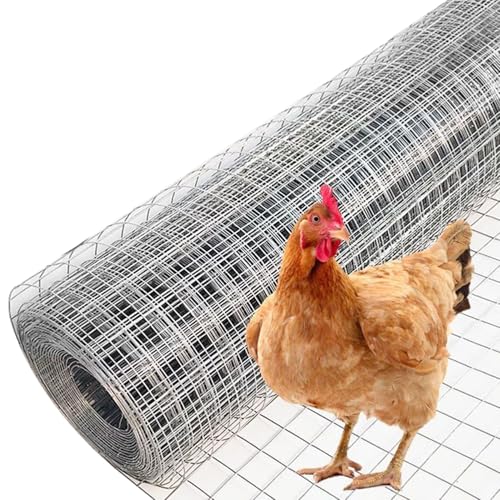 SXEVZOO Hardware Cloth, 2"x2" Square Mesh, Multipurpose 304 Stainless Steel Welded Garden Fence, Wire Mesh Fencing For Dog, Chicken, Deer And Other Animals(1.5x15m) von SXEVZOO