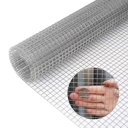 SXEVZOO Maschendraht Drahtgitter Feinmaschig - Loch 12x12mm Edelstahlgeweberolle Leicht Zu Schneiden Hühnerdrahtzaun Für Basteln Und Gartenzäune(0.7x18m) von SXEVZOO