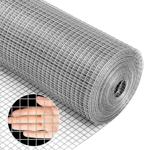 SXEVZOO Nagetier-Drahtgeflecht - 6mm (1/4 Zoll) Drahtgitter Feinmaschig Hühnerdraht Schlangenzaun Hochbeet Pflanzenstützen Geschweißtes Drahtgeflecht(0.7x2m) von SXEVZOO