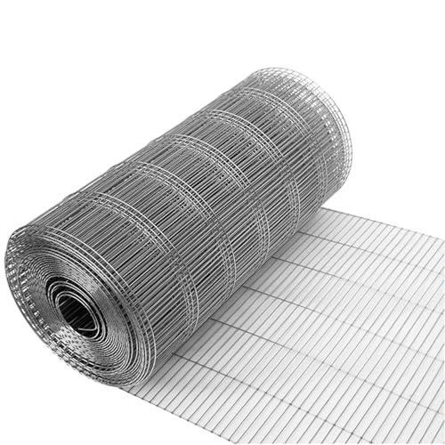SXEVZOO Volierendraht Feuerverzinken, 1x10cm Rechteckige Maschenweite Geschweißter Drahtzaun, Für Hühnervolieren, Kaninchenställe, Tierstall, Pflanzen- Und Tierzäune(0.8x6m) von SXEVZOO