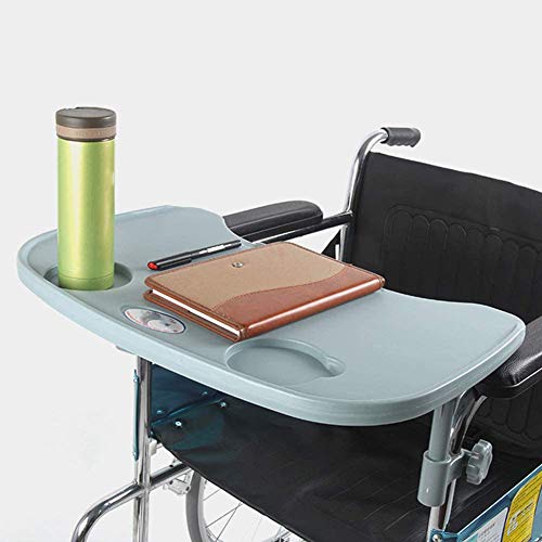 SXFYGYQ Rollstuhl-Lap-Tray-Tisch, Rollstuhlzubehör Zum Essen, Lesen Und Ausruhen - Tragbarer Universal-Tablett-Schreibtisch Mit Getränkehalter von SXFYGYQ