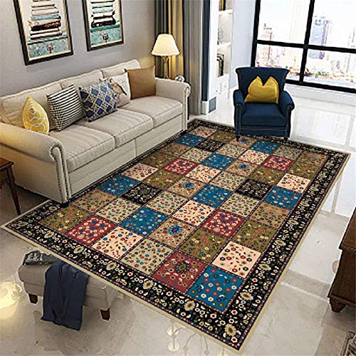 SXGCH Area Carpet Area Rug Home großer Teppich, rutschfest, leicht zu reinigen, Badezimmer, Küche, Matte, kleines Gittermuster – 40 x 120 cm von SXGCH