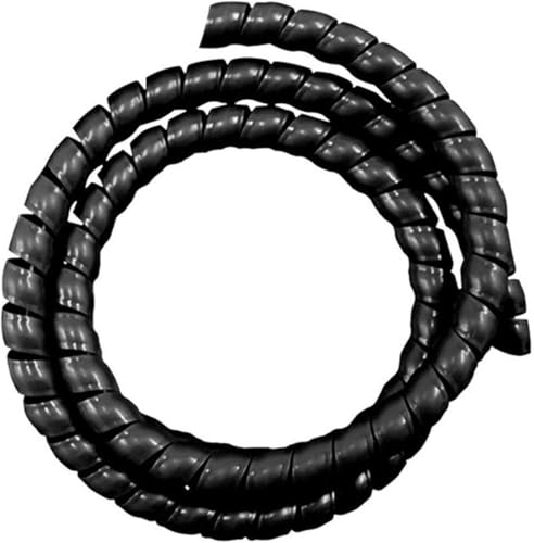 Kabel-Ordnungsrohr, 20 m, 25 mm bis 50, schwarzes Leitungs-Organizer-Rohrschutz-Spiralwickel-Wickelkabel-Drahtschutz-Abdeckrohr(40mm) von SXJY
