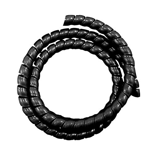 Kabel-Ordnungsschlauch, 2 Meter, 25 mm bis 45, Spiralkabelschutz, Wickler, Leitungsorganisator, Schlauchschutz, Spiralwickelkabel, Drahtabdeckung, Schlauchwickler(Black,28mm) von SXJY