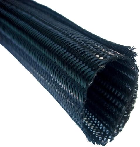 Kabelführungsrohr, 2 m Durchmesser, 3 mm bis 50, erweiterbare geflochtene Kabelhülle aus PET, selbstschließend, isoliert, flexibles Rohr, Schlauch, Drahtwicklung, Schutz(Diameter 19MM) von SXJY