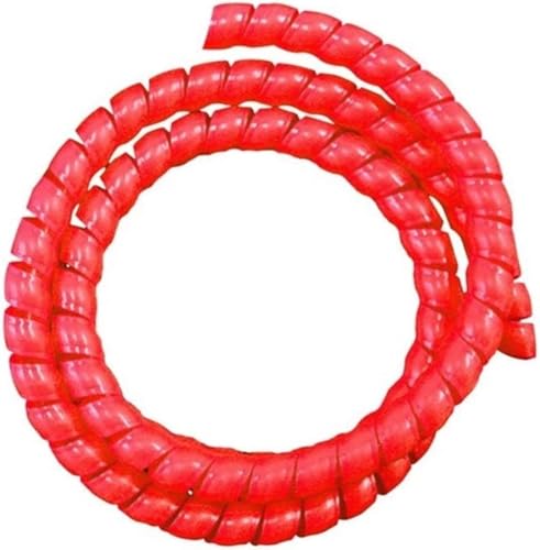 Kabelschlauch, 1 Meter, 50 mm bis 120, Spiralwickelschlauch, flammhemmendes Kabelschutzband, Wickelrohr, Drahthülsen(Red,80mm) von SXJY