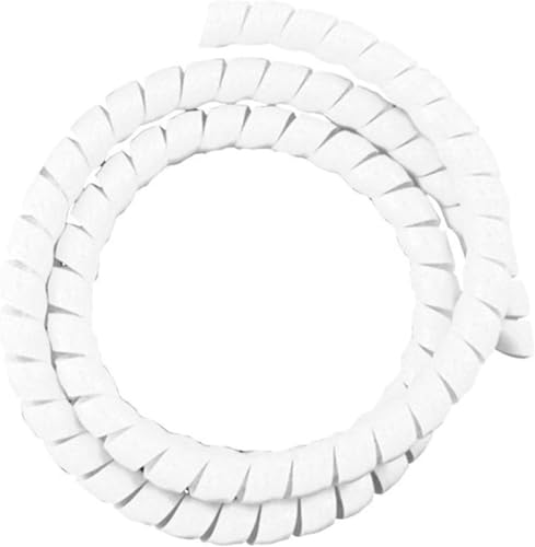 Kabelschlauch, 1 Meter, 50 mm bis 120, Spiralwickelschlauch, flammhemmendes Kabelschutzband, Wickelrohr, Drahthülsen(White,80mm) von SXJY