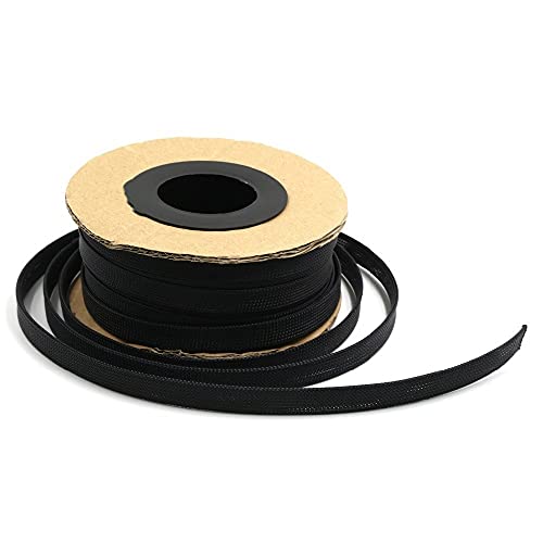 Kabelschlauch, 1 mm bis 100 geflochtenes PET-Dehnschlauch, hochdichte Ummantelung, geflochtener Kabelschlauchstoff(3 * 100cm) von SXJY