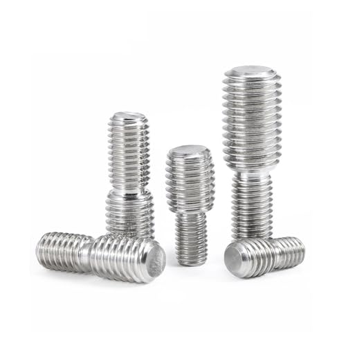 Reduzierschraube mit Außengewinde, 5 Stück, doppelseitiger 304 Edelstahl-Kopfschraubenkonverter, Kameraadapter, M4-M16-Konvertierungsschrauben(M4x10mm to M6x10mm) von SXJY