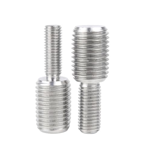 Reduzierschraube mit Außengewinde, M4 M5 M6 M8 M10 M12 M16 Schraubenumbau Doppelseitiger kopfloser Schraubenkamera-Adapterkonverter(M8x10to m10x15(5pcs) von SXJY