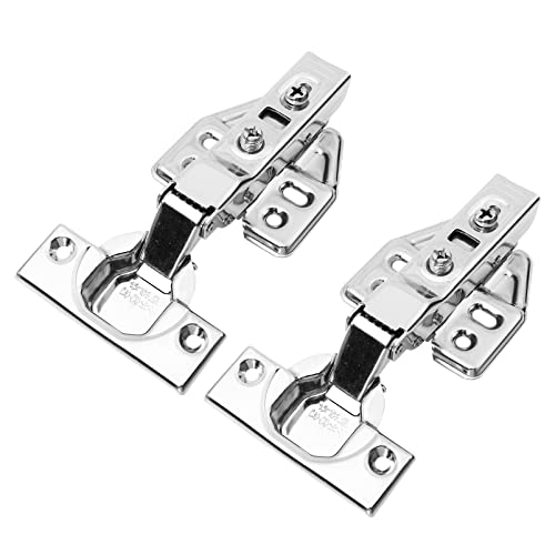Sanft schließende Schranktürscharniere, 2 Stück, abnehmbare Scharniere, Antik-Bronze, Metall-Puffer-Glasdämpfung, schwarz, versteckt, kleine Edelstahl-Hardware Sanft schließende Schranktürscharniere, 2 Stück, abnehmbare Scharniere, Antik-Bronze, Metall-Puffer-Glasdämpfung, schwarz, versteckt, kleine Edelstahl-Hardware von SXJY