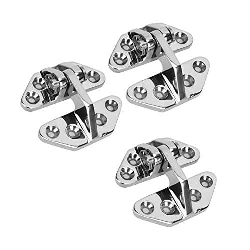 Schranktürscharniere mit sanftem Schließen, Türscharniere, Bootslukenscharnier, Edelstahl 316, schmetterlingsförmiges Riemenscharnier, Türbeschläge (Größe: 1 Stück)(1 pcs) von SXJY