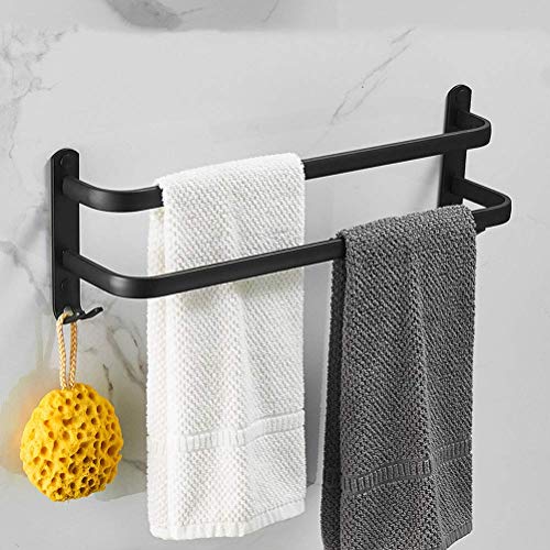 Handtuchhalter, Space Aluminium Badezimmer Wandmontage Handtuchhalter, Handtuchständer mit Haken, Langlebig, einlagig Handtuchhalter, Space Aluminium Badezimmer Wandmontage Handtuchhalter, Handtuchständer mit Haken, Langlebig, einlagig von SXKJ