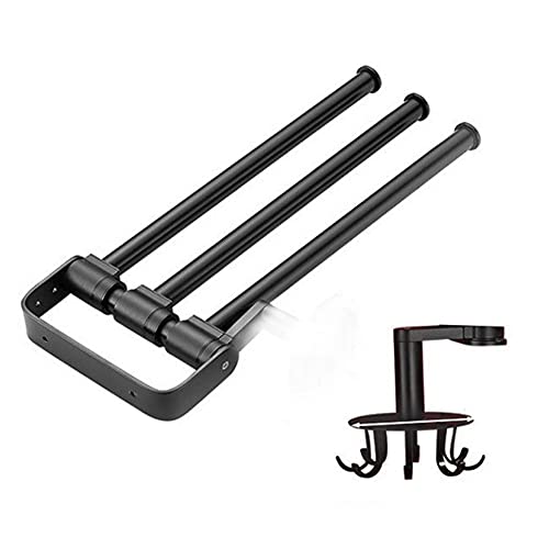Handtuchhalter Handtuchhalter, Für Badezimmer, Handtuchhalter 3-Stangen Drehbarer Handtuchhalter, Küchenhaken Space Aluminium Wandmontierter Kleiderbügel Badezimmerzubehör/Schwarz/ Handtuchhalter Handtuchhalter, Für Badezimmer, Handtuchhalter 3-Stangen Drehbarer Handtuchhalter, Küchenhaken Space Aluminium Wandmontierter Kleiderbügel Badezimmerzubehör/Schwarz/ von SXKJ