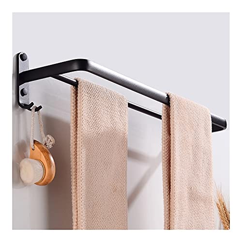 SXKJ Handtuchhalter, Handtuchhalter für Badezimmer, Handtuchhalter für Badezimmer, Wandmontierter Doppelhandtuchhalter, Kleiderbügel aus Aluminium mit Haken, Kreatives Lagerregal SXKJ Handtuchhalter, Handtuchhalter für Badezimmer, Handtuchhalter für Badezimmer, Wandmontierter Doppelhandtuchhalter, Kleiderbügel aus Aluminium mit Haken, Kreatives Lagerregal von SXKJ