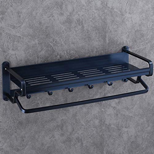SXKJ Handtuchhalter Badezimmer Handtuchhalter Wandmontage, Langlebiger Doppelschicht-Aluminium-Handtuchhalter/Schwarzes Badezimmer SXKJ Handtuchhalter Badezimmer Handtuchhalter Wandmontage, Langlebiger Doppelschicht-Aluminium-Handtuchhalter/Schwarzes Badezimmer von SXKJ