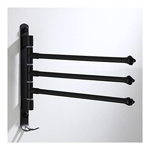 SXKJ Handtuchhalter Handtuchhalter, für Badezimmer, 2-4 drehbare Handtuchstangen, an der Wand montiertes Badezimmerregal aus Aluminium mit Haken, Badezimmerhandtuchhalter Faltbarer Hand SXKJ Handtuchhalter Handtuchhalter, für Badezimmer, 2-4 drehbare Handtuchstangen, an der Wand montiertes Badezimmerregal aus Aluminium mit Haken, Badezimmerhandtuchhalter Faltbarer Hand von SXKJ