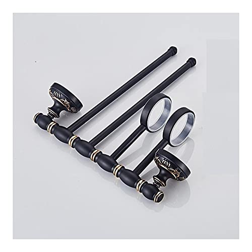 SXKJ Handtuchhalter Handtuchhalter, für Badezimmer, Wandmontierter Handtuchhalter, 360-Grad-Drehung Handtuchstangen, Home Storage Rack Badezimmer Organizer Hardware-Zubehör/1001Bg-2Bar/ von SXKJ