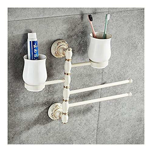 SXKJ Handtuchhalter Handtuchhalter, für Badezimmer, Wandmontierter Handtuchhalter, 360-Grad-Drehung Handtuchstangen, Home Storage Rack Badezimmer Organizer Hardware-Zubehör/1001Wg-2Cup- SXKJ Handtuchhalter Handtuchhalter, für Badezimmer, Wandmontierter Handtuchhalter, 360-Grad-Drehung Handtuchstangen, Home Storage Rack Badezimmer Organizer Hardware-Zubehör/1001Wg-2Cup- von SXKJ