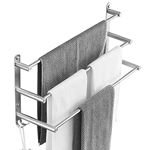 SXKJ Handtuchhalter Handtuchhalter Bad 3-stufig mit Haken, Handtuchhalter zur Wandmontage, Handtuchhalter Handtuchstange für Küche Badezimmer Toilette Büro/30 cm SXKJ Handtuchhalter Handtuchhalter Bad 3-stufig mit Haken, Handtuchhalter zur Wandmontage, Handtuchhalter Handtuchstange für Küche Badezimmer Toilette Büro/30 cm von SXKJ
