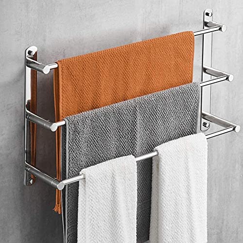 SXKJ Handtuchhalter Küche Badezimmer Toilette Handtuchhalter, Lange Multifunktions-Handtuchablage Handtuchstange Wandmontierter Handtuchhalter Badezimmer/Silber/40Cm SXKJ Handtuchhalter Küche Badezimmer Toilette Handtuchhalter, Lange Multifunktions-Handtuchablage Handtuchstange Wandmontierter Handtuchhalter Badezimmer/Silber/40Cm von SXKJ