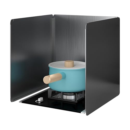 3 Seitiger Spritzschutz Küche Faltbar, Faltbarer Spritzschutz Wand 4 Seitiger, Anti Splatter Shield Mit Antihaftbeschichtung, Rostfreie Stähle, Für Kochen Braten Herd, Spritzplatte Herd(40x40x40cm) von SXKJQER