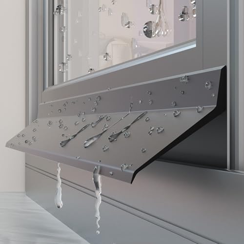 Universelle Fenster-Dichtleiste Aus Gummi Wasserdichter, Selbstklebender Fensterdichtungsstreifen, Für Vor Wassereintritt An Fensterrahmen Fensterbänken(5m(16.4ft),5.5cm) von SXKJQER
