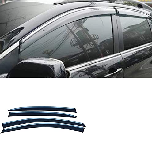 4 StüCk Auto Windabweiser für H-onda CR-V 2012-2016, Fensterabweiser Seitenfensterabweiser Fenster Visierabdeckung Protektor Front-Und Heckscheibenabweiser Styling ZubehöR von SXLLKI