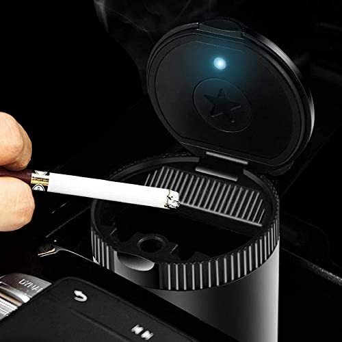 Auto Aschenbecher für KIA NIRO EV 2019, Tragbare Rauchfreien Stand Zylinder Zigarette Einfache Reinigung Aschenbecher mit Deckel Ideal für Auto Heim und Büro von SXLLKI