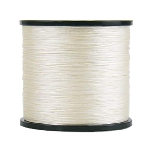 SXLSZ Geflochtene Angelschnur 8Fach,Stränge Super Strong 500M PE Starke Geflochtene Schnüre Fisch Linien,Karpfen Zubehör Angelschnur Geflochten,Weiß,0.16mm von SXLSZ