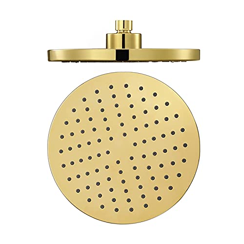 SXLSZ Kopfbrause Rund Gold Regenbrause ABS Regenduschkopf, Einbauduschk?pfe Anti Kalk Duschkopf Luxus Regendusche,Titanium Gold von SXLSZ