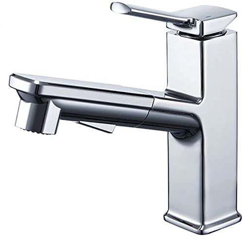 SXLSZ Wasserhahn mit Brause Waschtischarmatur mit Herausziehbarer Brause Wasserhahn Bad 2 Strahlarten Brause Wasserhahn Bad Armatur Chrom SXLSZ Wasserhahn mit Brause Waschtischarmatur mit Herausziehbarer Brause Wasserhahn Bad 2 Strahlarten Brause Wasserhahn Bad Armatur Chrom von SXLSZ