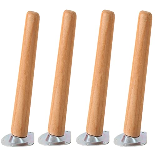 Konische Ersatz-Möbelbeine aus massivem Eichenholz mit M8-Gewinde für Sofa, Couch, Tisch, Schreibtisch, Schrank, 4er-Set (60 cm/23,62 Zoll schräg) von SXNFSX