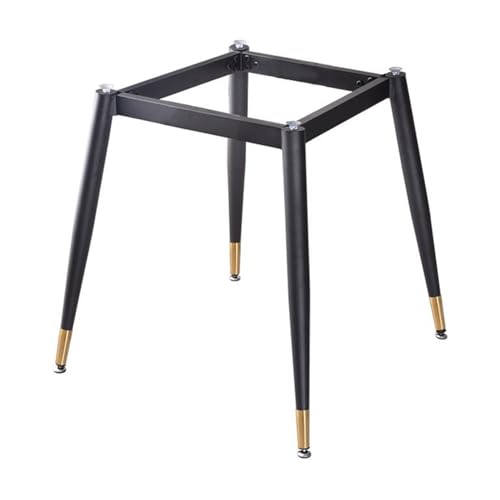 Moderne industrielle Tischbeine aus Metall mit Saugnäpfen, robuster Schreibtischrahmen für Marmor/Glas, Möbelbeine für den Schreibtisch in der Küche zu Hause (65 cm x 65 cm x 72 cm), Schwarz + Gold von SXNFSX