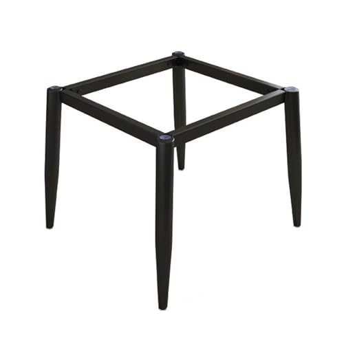 Modernes Möbelbein-Set aus Metall für Küchen- und Esstische. Stabile Schreibtischbasis für Marmor, Glas oder Holzplatten. Inklusive Saugnapf und Schraube (45 cm x 45 cm x 72 cm, Schwarz). von SXNFSX