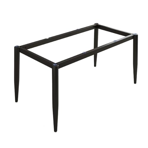 Möbelbeine aus Metall für Küchen-/Esstische, Moderne Schreibtischbasis mit Saugnapf + Schraube für Marmor-/Glas-/Holzplatte (110 cm x 55 cm x 72 cm, Schwarz) von SXNFSX