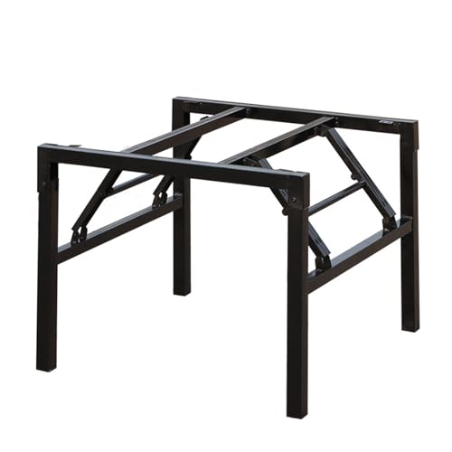 Robuste Tischbeine aus Metall, 64 cm Lange Vierkantrohr-Stütze aus Eisen für ESS- und Couchtische, faltbares Design für Büro und Werkstatt, inklusive Schrauben für eine einfache Installation von SXNFSX