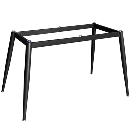 Robuste industrielle Esstischbeine aus Metall mit Saugnäpfen, moderner Schreibtischrahmen für Marmor/Glas, Möbelbeine für den Schreibtisch in der Küche zu Hause (90 cm x 45 cm x 72 cm, schwarz) von SXNFSX