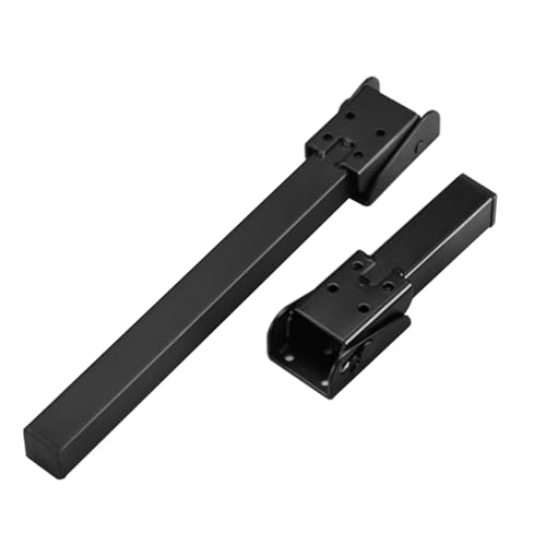 SXNFSX 2er-Set Haarnadel-Tischbeine, verstellbare, klappbare Möbelbeine, Schwarze, um 90 Grad klappbare Tischstütze, kompakte Regalhalterungen (11 cm) für Heimwerkerprojekte von SXNFSX