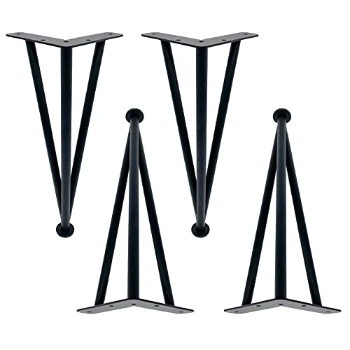 SXNFSX 4-teilige verstellbare Möbelbeine, Moderne Tischbeine im Industriestil, DIY-Metallfüße, Ersatz-Haarnadelbeine für Kaffeetisch-Schlafsofa, Schwarz-23 cm SXNFSX 4-teilige verstellbare Möbelbeine, Moderne Tischbeine im Industriestil, DIY-Metallfüße, Ersatz-Haarnadelbeine für Kaffeetisch-Schlafsofa, Schwarz-23 cm von SXNFSX