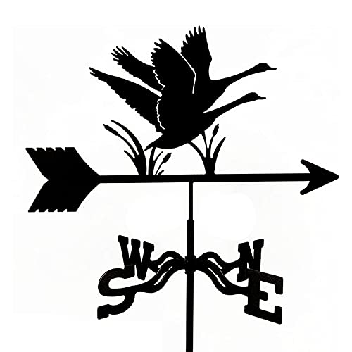 SXNFSX Exquisite Wetterfahne aus Metall, Ornament, Tier-Wetterfahne, Gartenpfahl mit Hahn-Kaninchen-Windrichtungsanzeiger für die Dekoration von Terrassenhöfen, einfache Verwendung von SXNFSX