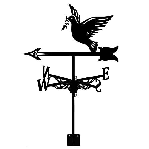 SXNFSX Exquisite Wetterfahne aus Metall, Ornament, Wetterfahne, für den Außenbereich, Dach, Garten, Dekoration, Windfahne, Retro-Vögel, Windrichtungsanzeiger für den Bauernhof von SXNFSX