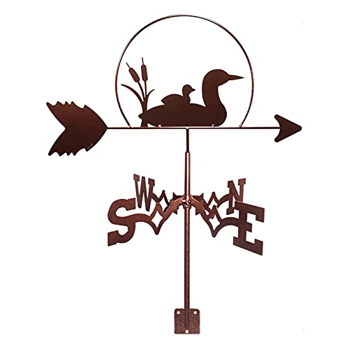 SXNFSX Exquisite Wetterfahne aus Metall, Ornament, Wetterfahne, für den Außenbereich, Dach, Garten, Dekoration, Windfahne, Retro-Vögel, Windrichtungsanzeiger für den Bauernhof von SXNFSX